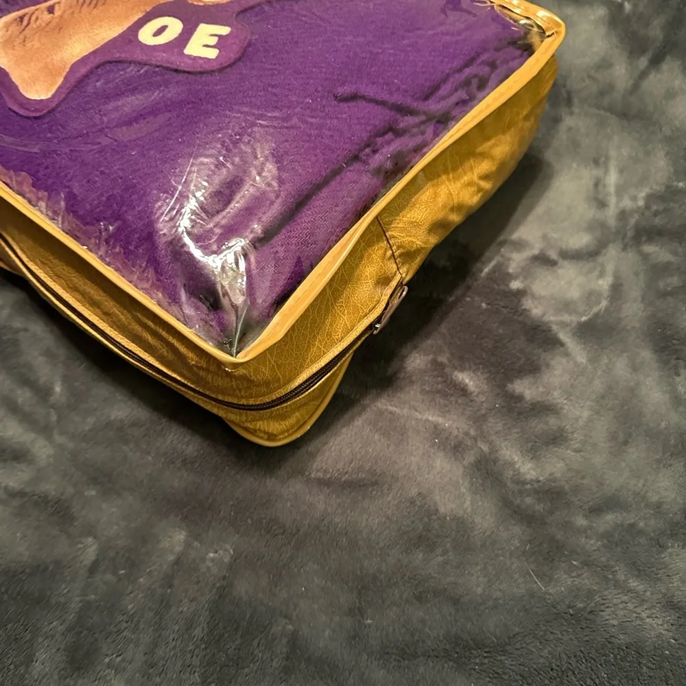 Pendleton Purple Throw Blanket with Gold Deer Motif